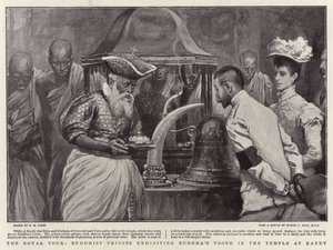 皇家之旅，佛教牧师在康提的圣殿中展示佛陀的牙齿 作者 佩吉特亨利万豪酒店
